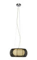 Pendel Leuchte Esszimmer Hänge Leuchte Lampe Deckenlampe Chrom Schwarz E27