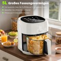 Heißluftfritteuse XXL Air fryer Backofen Fritteusen Heißluft Friteuse Grill 5L