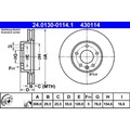 Bremsscheibe ATE 24.0130-0114.1 (2 Stk.) für VW Transporter T5 Multivan