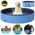 100cm Blau Faltbar Hundepool Doggy Pool Swimmingpool Schwimmbecken Schwimmbad DE