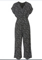 Bonprix Jumpsuit mit Ausschnitt in Wickeloptik Gr. 44/46, L, XL