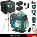 16 Line Laser Level Wasserwaage 4D 360° Kreuzlinienlaser Kit mit 2Akku + Stativ