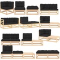 Gartensofa Ecksofa Fußhocker Mittelteil Sofa Sitzgruppe Gartenmöbel Set DE