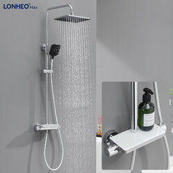 Duschsystem Regendusche mit Thermostat Duscharmatur Duschset Duschsäule Dusche 