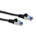 5 Stück Patchkabel, Cat 6A Standard, S-FTP, PIMF, 500 MHz, Länge 1,00m, Schwarz