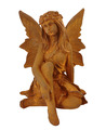 Deko Figur Edelrost Rost Metall Elfe Fee Fairy Flügel Waldelfe Gartendeko Statue