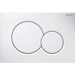 GEBERIT Betätigungsplatte Sigma01 Weiß, 2 Mengenspülung, 115.770.11.5