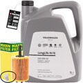 MANN ÖLFILTER + 5L 0W-30 ORIGINAL MOTORÖL für VAG LONGLIFE ÖL 0W30 504.00 507.00