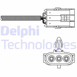 DELPHI LAMBDASONDE passend für RENAULT CLIO KANGOO | ES10992-12B1