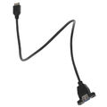  USB-Verlängerungskabel für Schalttafelmontage. USB-Typ-E-auf-USB-3.0-A-Stecker