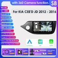 Für KIA CEED JD 2012-2016 Android13Autoradio GPS Navi CarPlay DSP 8+128GB 360KAM