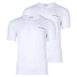 EMPORIO ARMANI Herren T-Shirt, 2er Pack - CORE LOGOBAND, V-Neck, Regular Fit,...Herren T-Shirt, 2er Pack - CORE LOGOBAND, V-Neck, St...