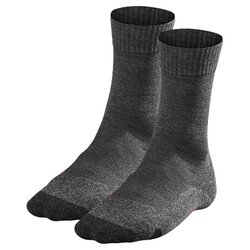 FALKE Herren Socken 2er Pack - Trekking Socken TK2, Polsterung, Merino-Wollmi...Herren Socken 2er Pack - Trekking Socken TK2, Polste...