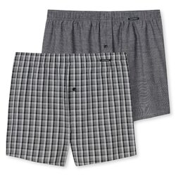 SCHIESSER Herren Web-Boxershorts, 2er Pack - Unterhose, BaumwolleHerren Web-Boxershorts, 2er Pack - Unterhose, Baumwolle