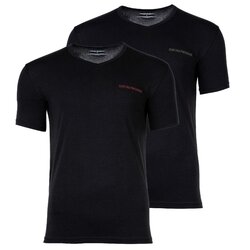 EMPORIO ARMANI Herren T-Shirt, 2er Pack - CORE LOGOBAND, V-Neck, Stretch Cott...Herren T-Shirt, 2er Pack - CORE LOGOBAND, V-Neck, St...