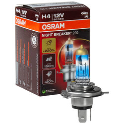 OSRAM H4 H7 H11 NIGHT BREAKER 220 Halogen bis zu +220% 1650/1000 lm Model 2025