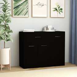 Kommode Sideboard Mehrzweckschrank Schrank Tisch Mit 1 Schublade&3 Türen Modern