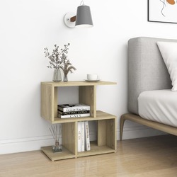 1/2er Set Nachttische mit Regalen Nachtschrank Nachtkommode Sofatisch Couchtisch