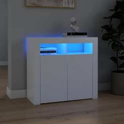 Sideboard mit LED-Leuchten Kommode Schrank Anrichte Highboard Wohnzimmerschrank