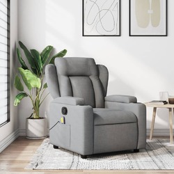 Massagesessel Relaxsessel Fernsehsessel Stoff Sofa Liegefunktion TV-Sessel