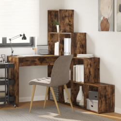Schreibtisch Eckschreibtisch Holz Computertisch PC Tisch Bürotisch Arbeitstisch