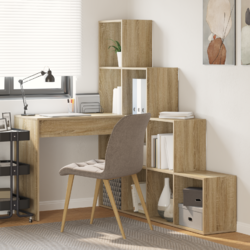 Schreibtisch Eckschreibtisch Holz Computertisch PC Tisch Bürotisch Arbeitstisch