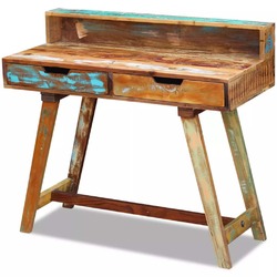 Vintage Schreibtisch Holz Tisch Computertisch Arbeitstisch Laptoptisch Bürotisch