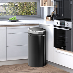 HOMCOM Sensor Mülleimer, Elektrisch Automatischer Abfalleimer mit Deckel
