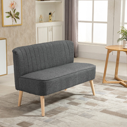 Sofa 2-Sitzer Couch Stoffsofa Sitzmöbel Polstersofa Loungesofa 4 Farben