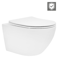 Spülrandloses Wand Hänge WC Spülrandlos Nano Absenkautomatik Toilette Soft Close