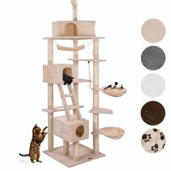 Kratzbaum grosse katzen stabil deckenhoch 260cm Sisal Katzenbaum XXL Kletterbaum