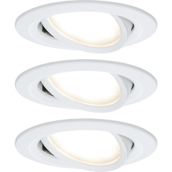 Paulmann 93449 Nova Einbauleuchte 3er Set  LED LED 18 W Weiß (matt)