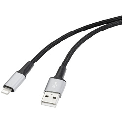 Renkforce USB, Apple Lightning Anschlusskabel [1x USB 2.0 Stecker A - 1x Appl...