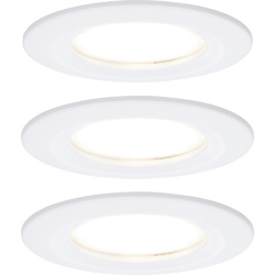 Paulmann  LED-Bad-Einbauleuchte 3er Set    18 W  Weiß (matt)