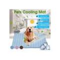 TPFLiving Hundematte, Kühlende Unterlage für Ihr Haustier. Kühlmatte für Katzen und Hunde. Selbstkühlend und Atmungsaktiv. Perfekt für die heißen Sommertage. Verschiedene Farben und Größen