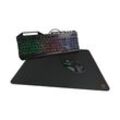 Deltaco 3-in-1 Gaming Gear Kit QWERTZ-RGB-Tastatur Maus & Mauspad