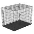 PawHut Transportkäfig für Kleintiere schwarz 76 x 53 x 57 cm (LxBxH) Hundebox Hundekäfig Hunde Transportbox Reisebox