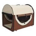 PawHut Hundetransportbox in Größe XL XL: 81 x 56 x 66 cm (LxBxH) Hundebox Transportbox faltbar Hundetransportbox