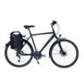 HAWK Trekking Deluxe mit Tasche , Ocean Blue Herren 28“ – Rahmenhöhe 52 cm, Fahrrad mit Microshift 27 Gang Kettenschaltung & Beleuchtung