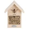 esschert design Insektenhotel Esschert Design Bienen Haus mit Silhouette Insektenhotel Nistkasten Nisthöhle