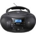 Karcher RR 5028D Boombox (Digitalradio (DAB), FM-Tuner, UKW mit RDS, 3,2 W, CD-Player, USB-Anschluss für MP3-Wiedergabe, Bluetooth), schwarz