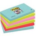 Post-it® Super Sticky Miami Haftnotizen extrastark farbsortiert 6 Blöcke
