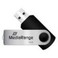 MediaRange USB-Stick schwarz, silber 64 GB