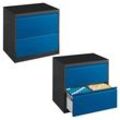 CP C 2000 Acurado Hängeregistraturschrank grau, blau 2 Schubladen 78,7 x 59,0 x 73,3 cm