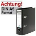 ELBA A5 Hochformat Ordner schwarz Kunststoff 7,5 cm DIN A5 hoch