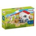 Schleich® Farm World 42502 Tierarzt-Praxis mit Haustieren Spielfiguren-Set