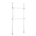 WENKO Teleskop-Garderobe Herkules 50610100 grau Metall 75,0 - 120,0 x 165,0 - 300,0 cm