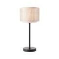 BRILLIANT Lampe, Odar Tischleuchte schwarz/beige, 1x A60, E27, 42W, Mit Schnurzwischenschalter