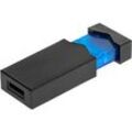 USB-Stick Clickmie, schwarz-blau, mit Sprungfedertechnik, USB 2.0 Schnittstelle, 32 GB