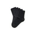 5 Paar Socken - Schwarz - Gr.: 35-38